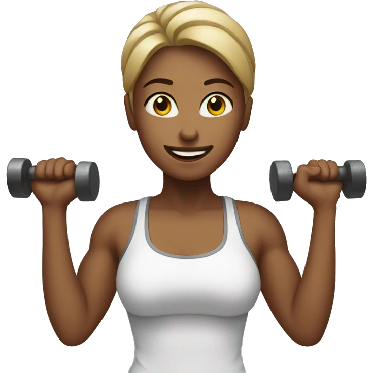 women lifting emoji