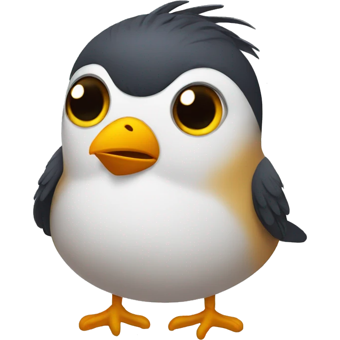  not happy bird emoji