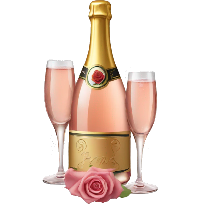 Champán rose emoji