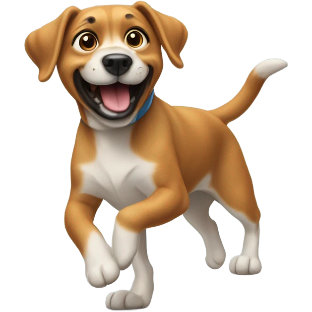 make a dog hitting the griddy emoji