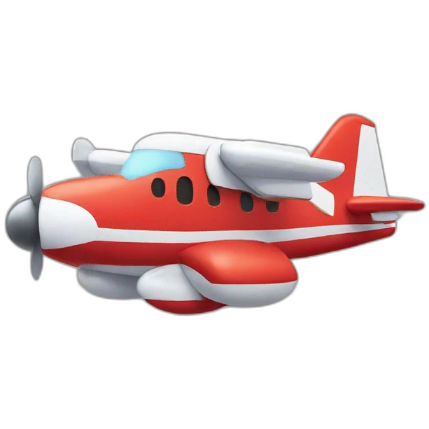 mario on plane emoji