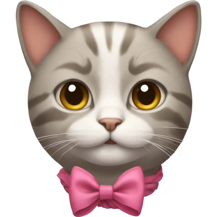 cat with a bow emoji