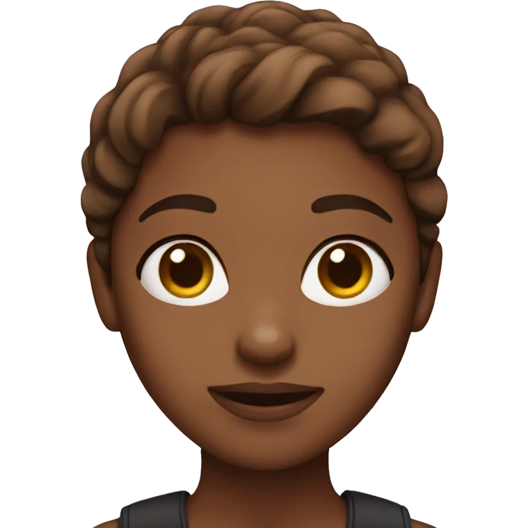 Brown hair girl emoji