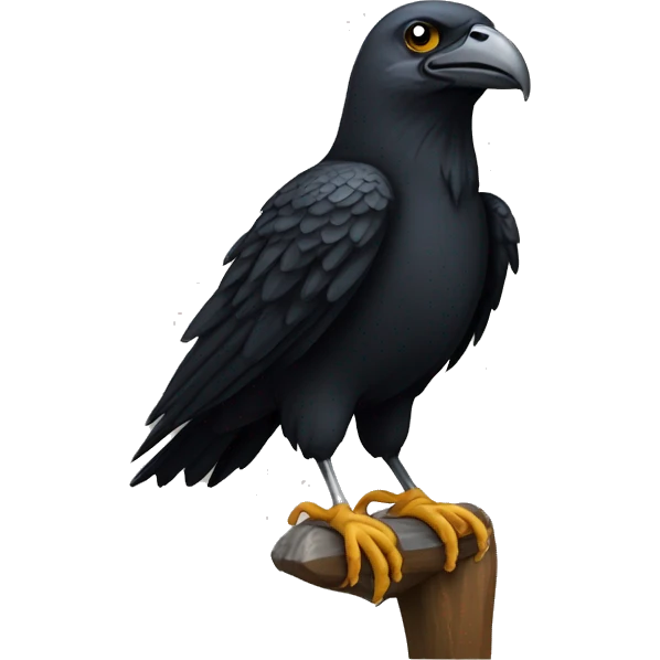 Corbeau sur un aigle emoji