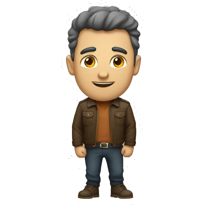 Ежедневник кожаный emoji