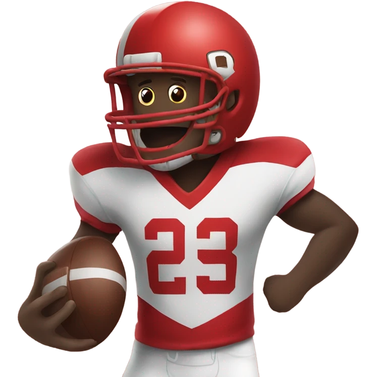 Red football emoji
