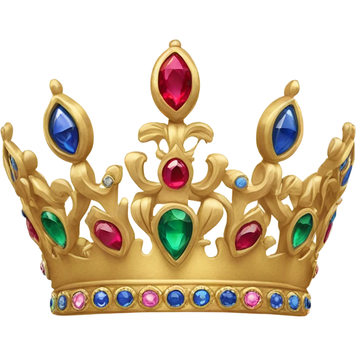 golden crown for a king  emoji