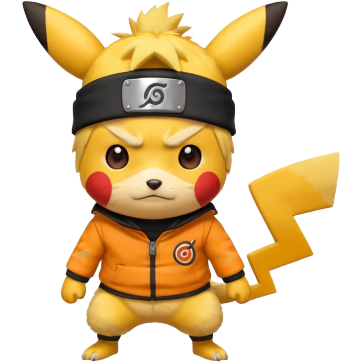 Pikachu dressed Naruto emoji