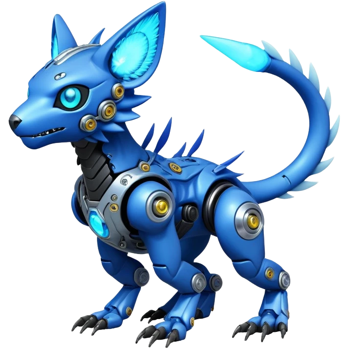  exotic futuristic modern cyber-Fakémon-Digimon-Trico-creature emoji