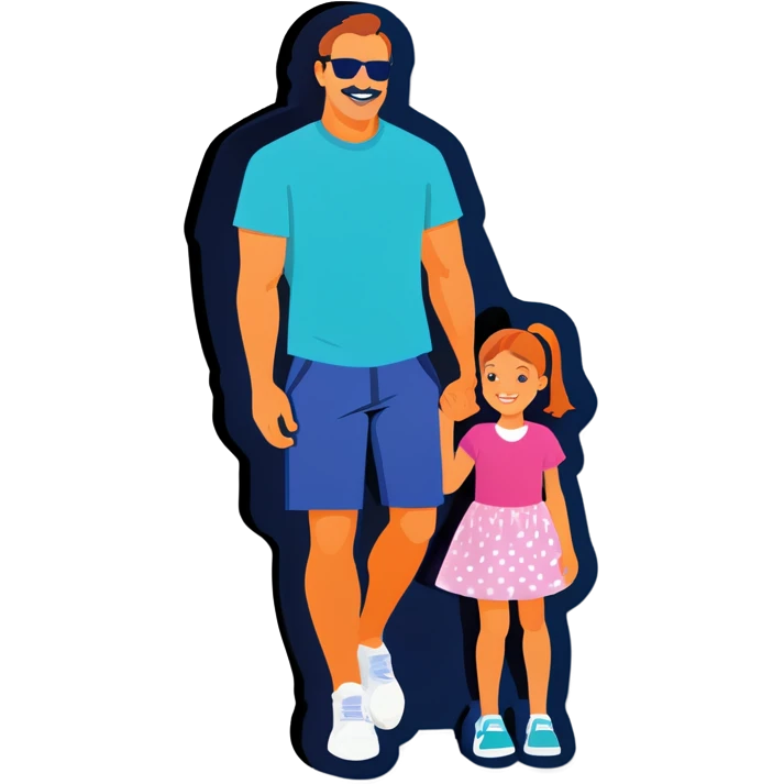dad and daughter emoji