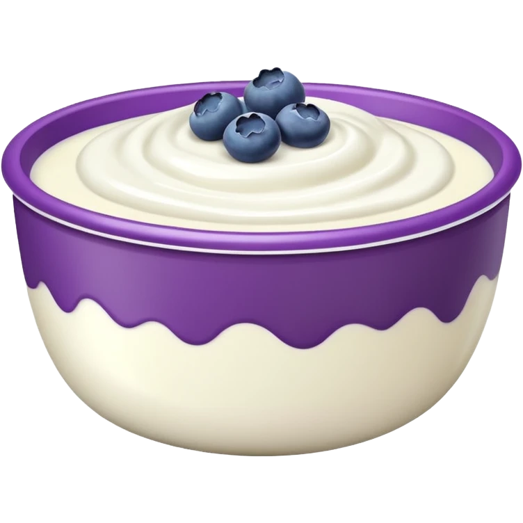 bowl of yogurt emoji