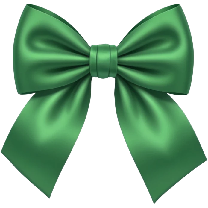 Green bow emoji emoji