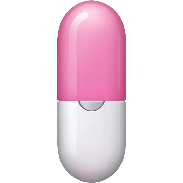 pink and white capsule emoji