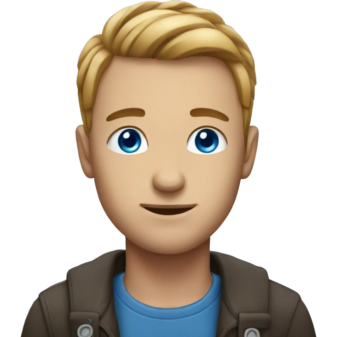 male guy that has blue eyes  emoji