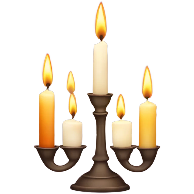 Shabbat shalom with candles  emoji