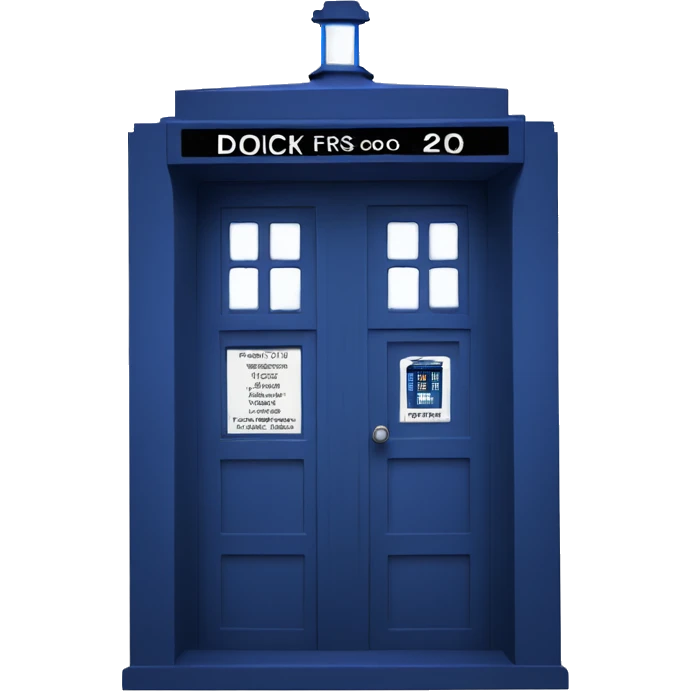 Doctor Who Tardis emoji