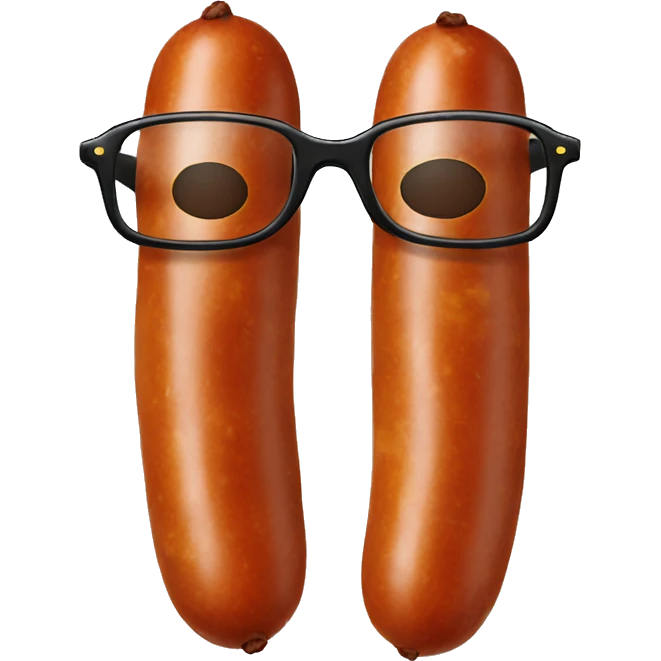 merguez with glasses emoji