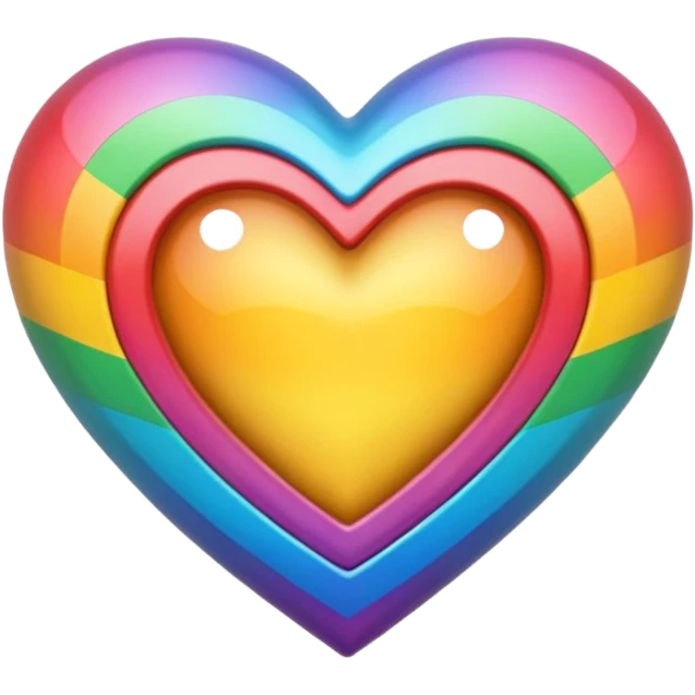 Corazón de arcoíris  emoji
