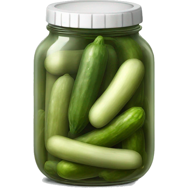 jar of pickles and a joint emoji