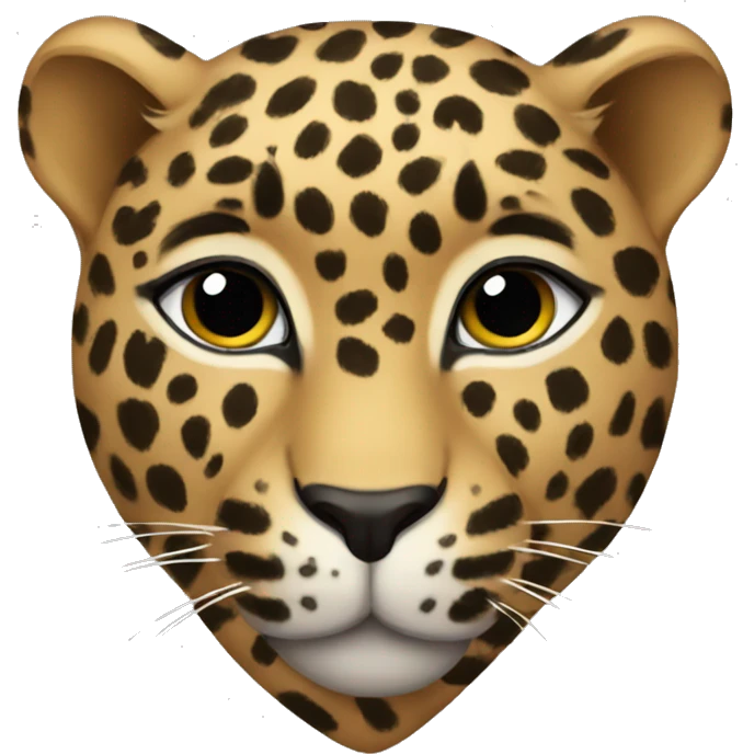 leopard heart emoji