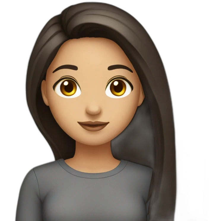 cute-latina-girl-with-straight-long-dark-hair-brown-eyes- emoji