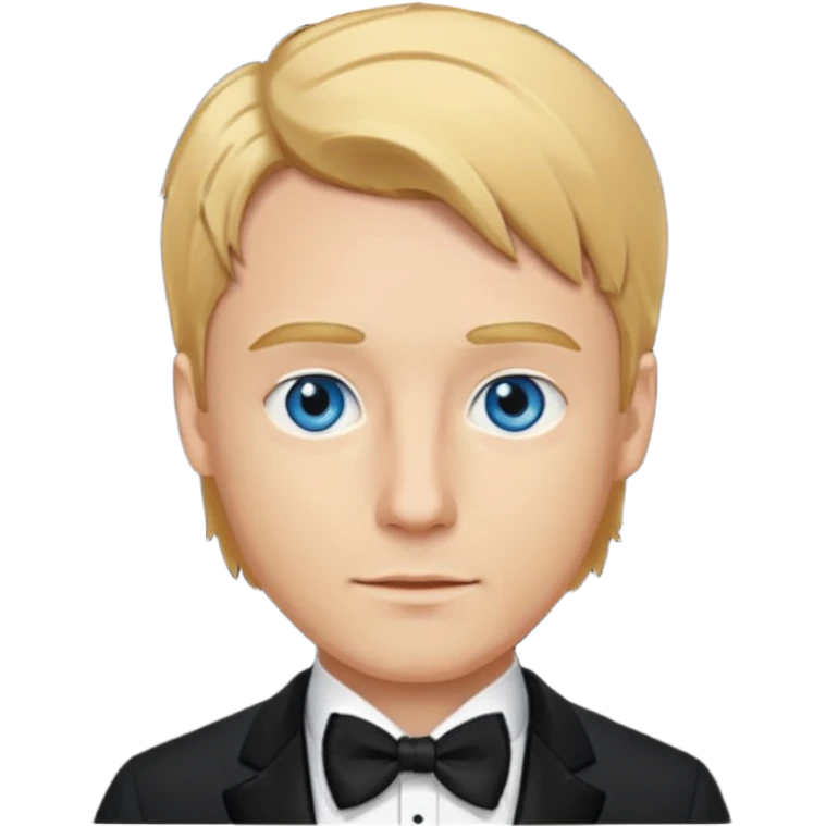 🤵🏼bu emojide sadece saç rengi altın sarı, göz rengini mavi yap ve Smokinli olsun emoji