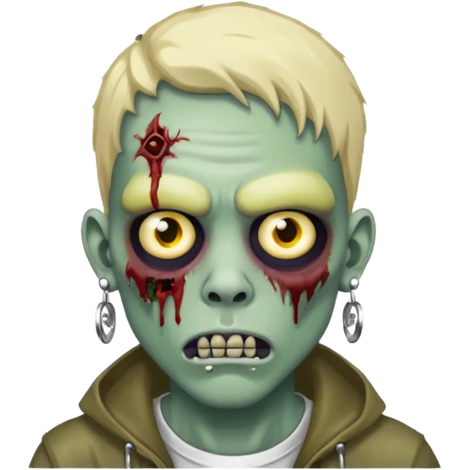 zombie add some rapper earings emoji
