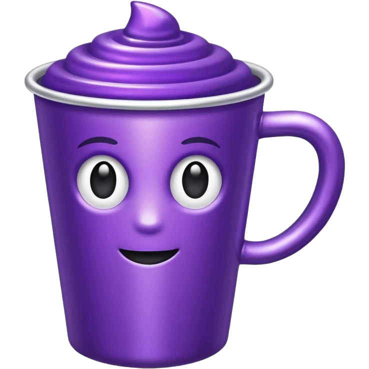 glitter purple cup emoji