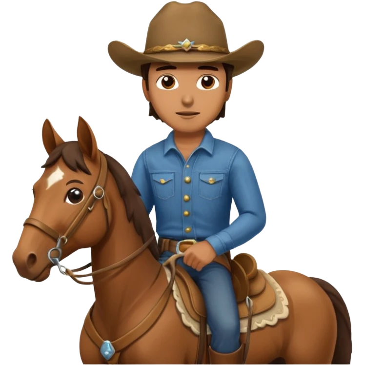 man on horse emoji