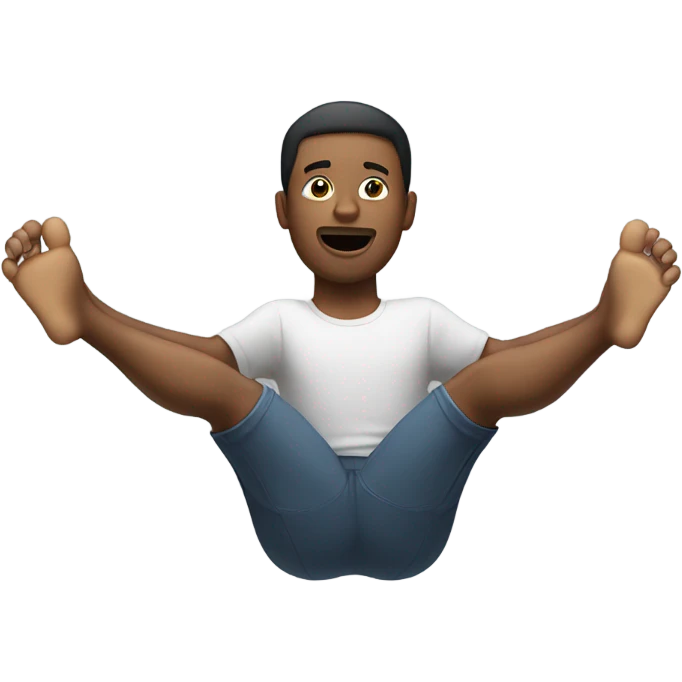 A person floating  emoji