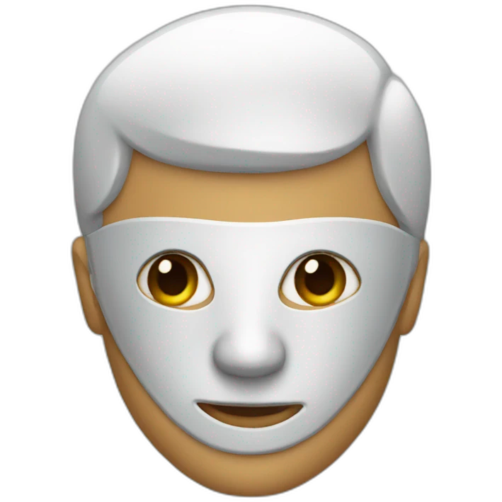 a man with a mask emoji
