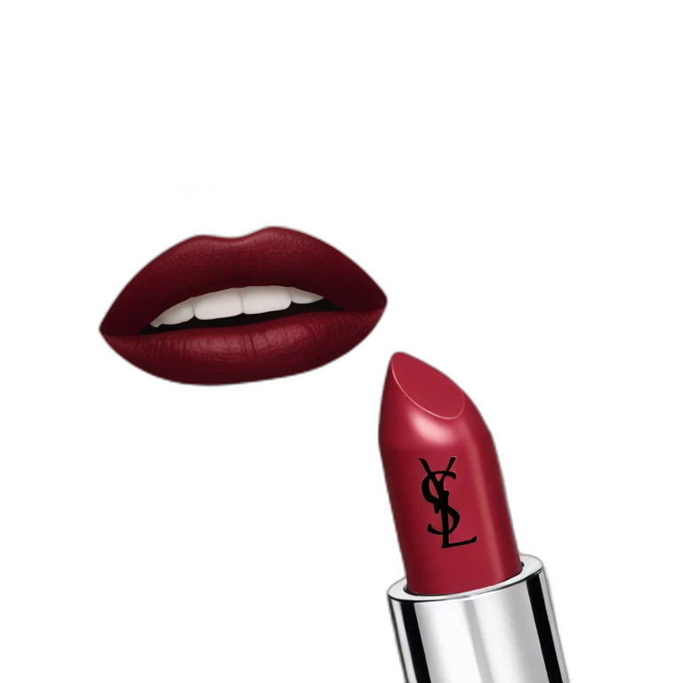 YSL lipstick emoji