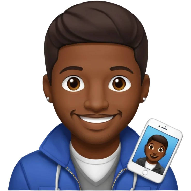 Stevie J, Record Producer (b.1973) with dark brown hair emoji