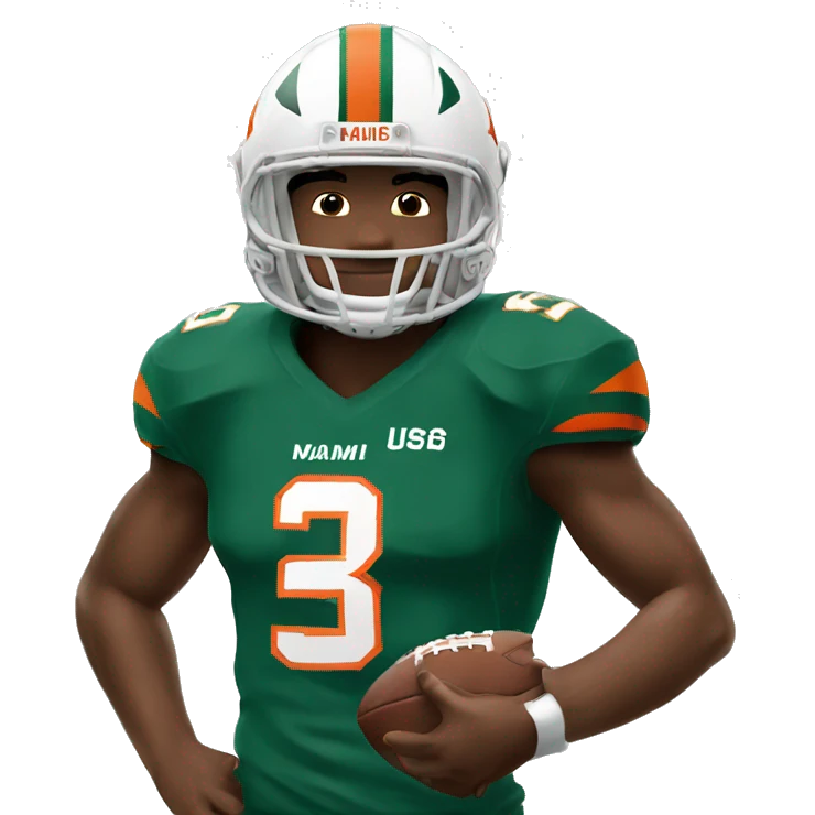 Miami hurricanes football emoji