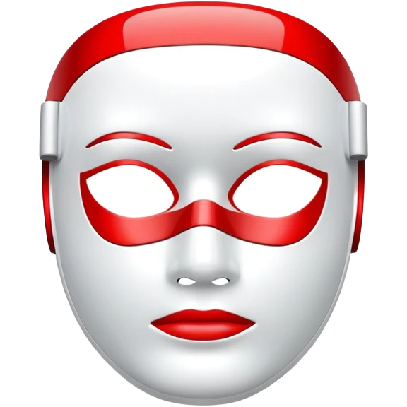 Redlight therapy mask emoji