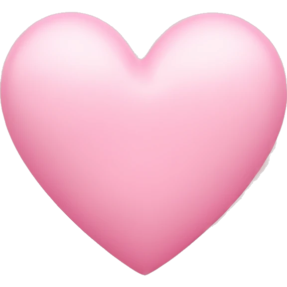 Baby pink heart emoji