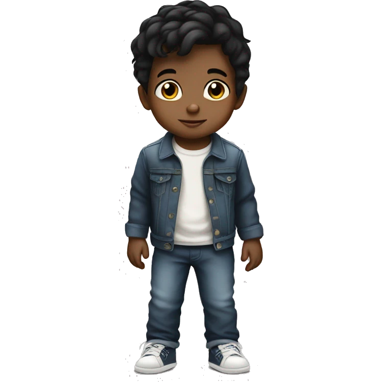 baby boy with blacky hair5 and white skin full length emoji