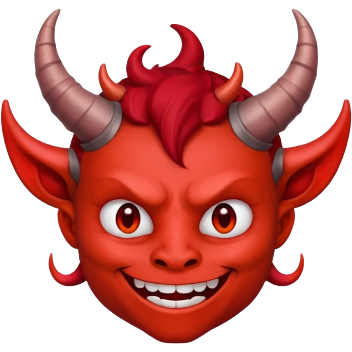 smiling friendly  cute littile demon  emoji
