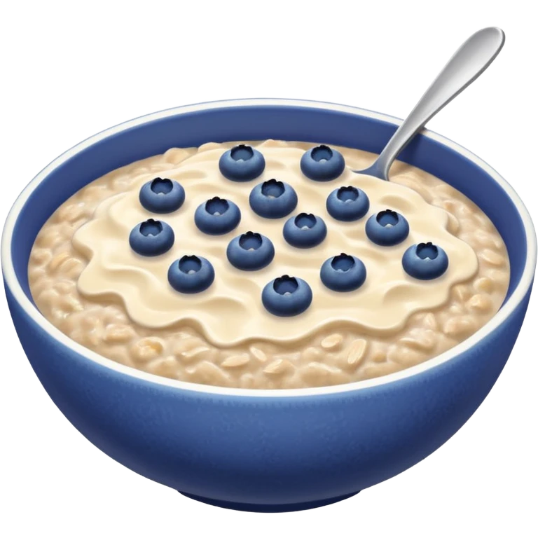 Blueberry oatmeal iPhone emoji emoji