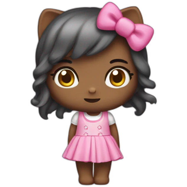 hello kitty shy emoji