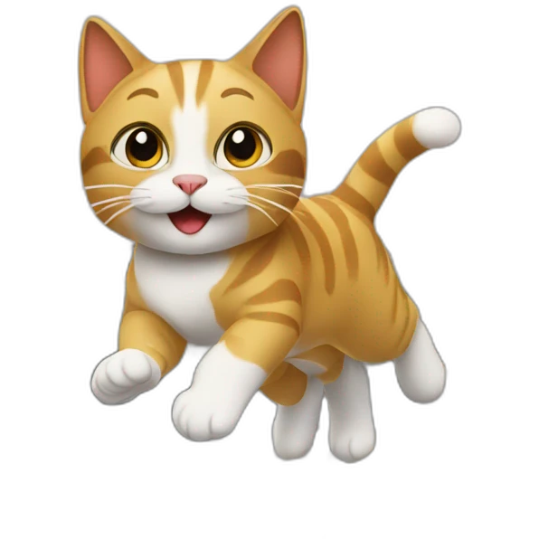 cat flying over Paris emoji
