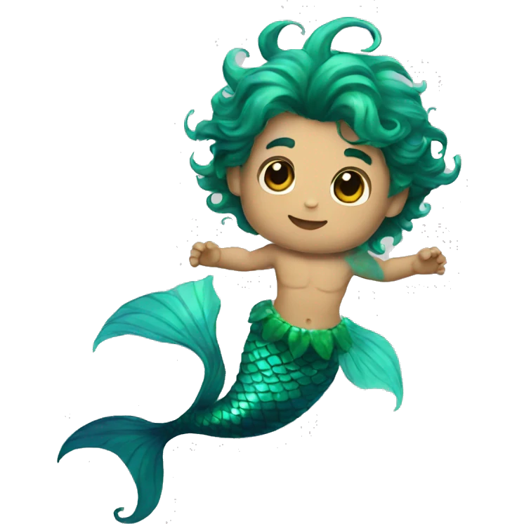Merman kid emoji