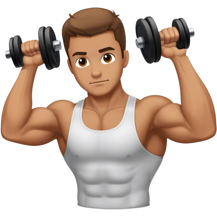 man weighted wrist curl emoji