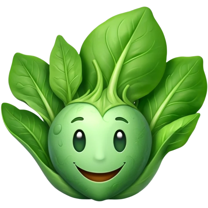 Smiling Spinach emoji