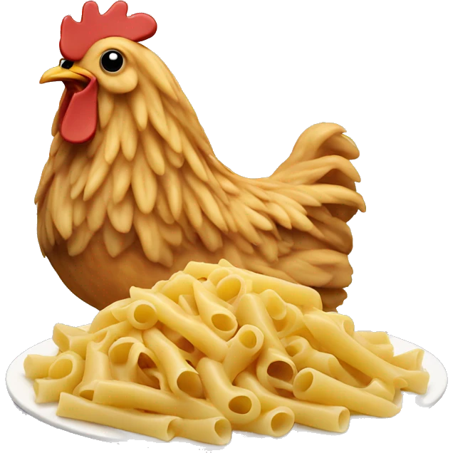 Chicken pasta emoji