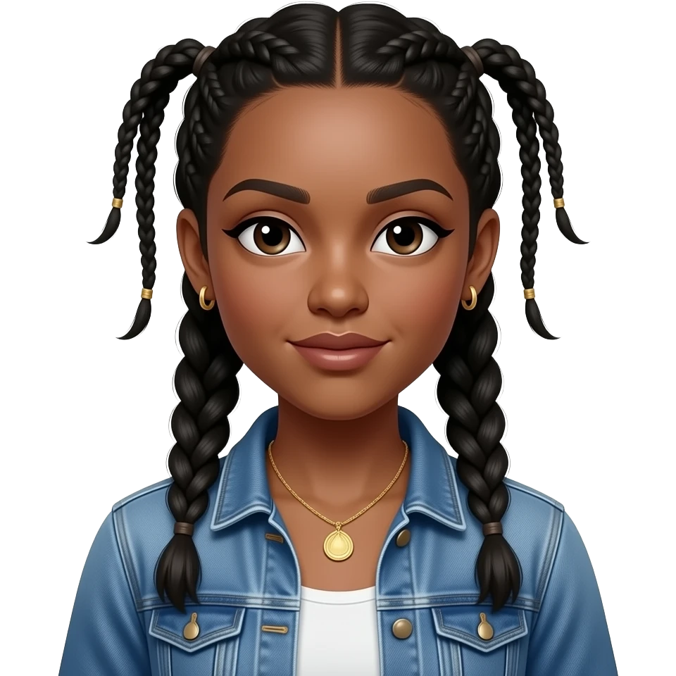 Really love braids outfit emoji