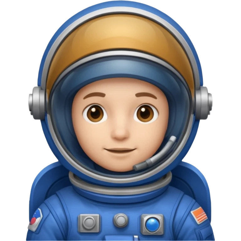 Engineer in an blue astronaut suit emoji