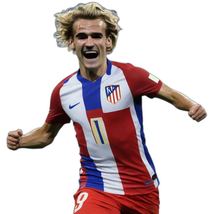 Griezmann qui célèbre un but en dansant emoji