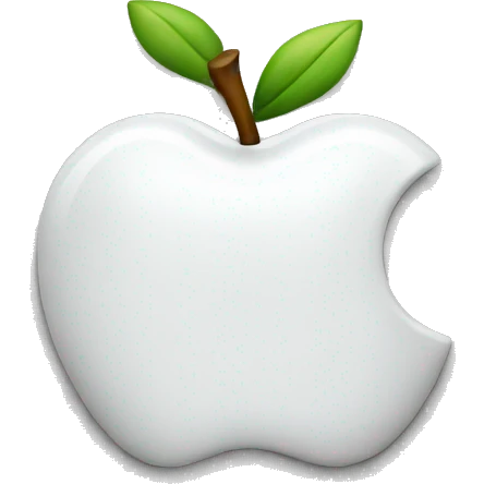 White apple logo emoji
