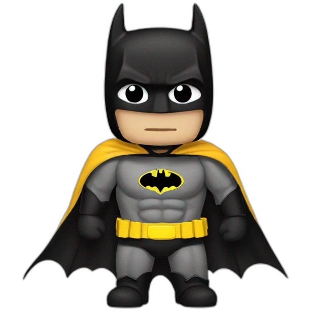 Batman with pride flag emoji